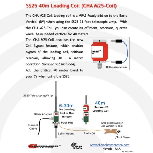 Chameleon CHA M25‑COIL – 40m Coil for SS25 - Image 2